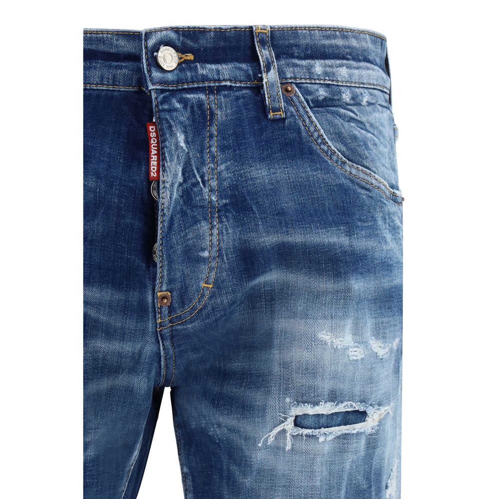 Dsquared² Blaue Baumwoll-Jeans im Slim Fit-3