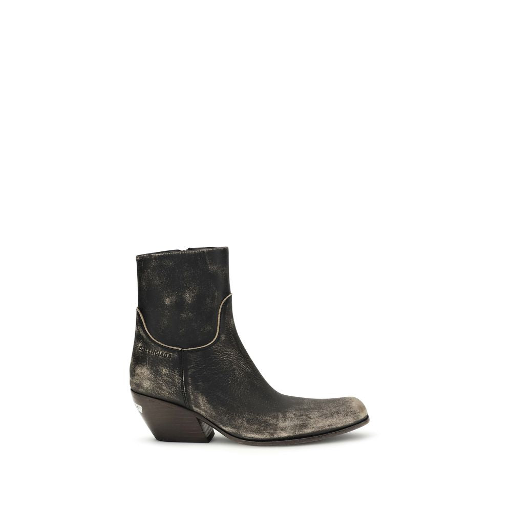 Balenciaga Black Calfskin Ankle Boots Bos Taurus-1