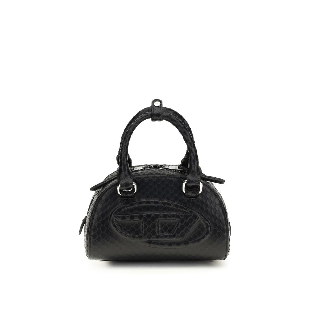 Diesel Schwarze Kalbsleder Bos Taurus Handtasche-1