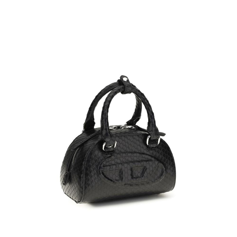 Diesel Schwarze Kalbsleder Bos Taurus Handtasche-2