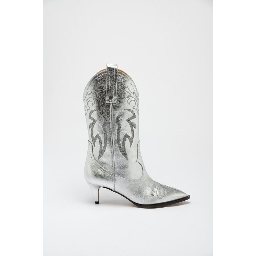 Moschino Multicolor Viscose High Heel Boots-1