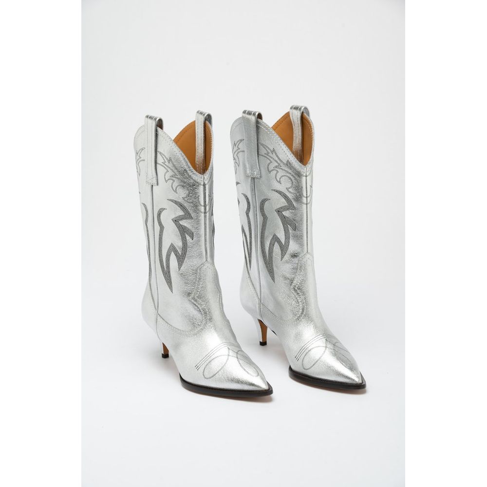 Moschino Multicolor Viscose High Heel Boots-2