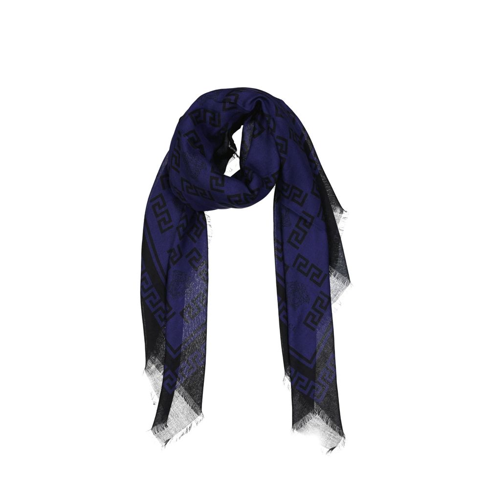 Versace Blue Modal Scarf-2