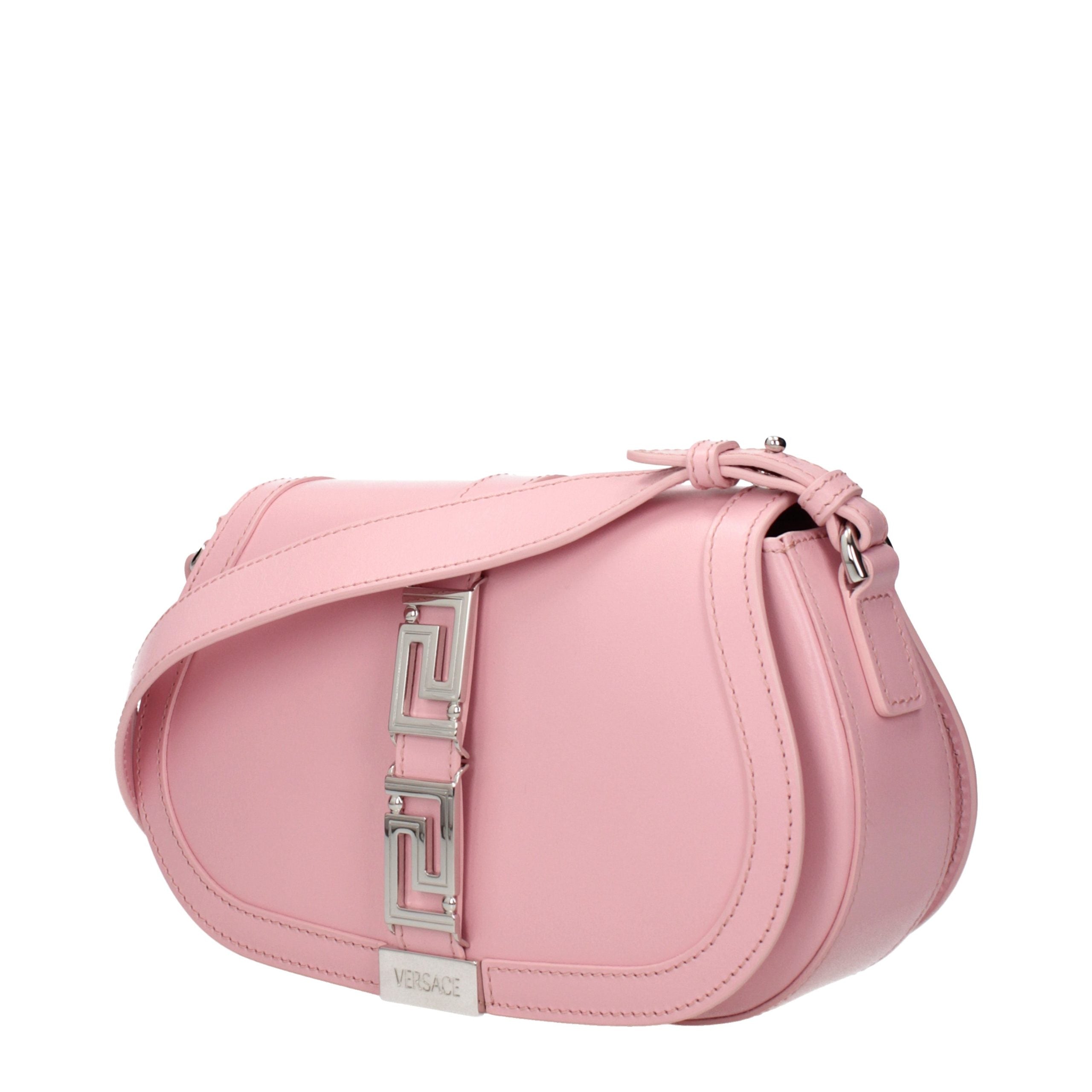 Versace Schultertasche aus pinkfarbenem Leder-2