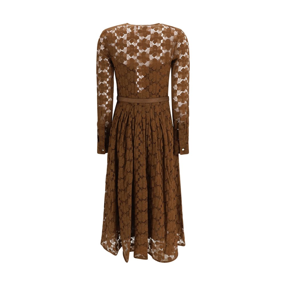 Max Mara Brown Polyamide Cocktail Dress-2