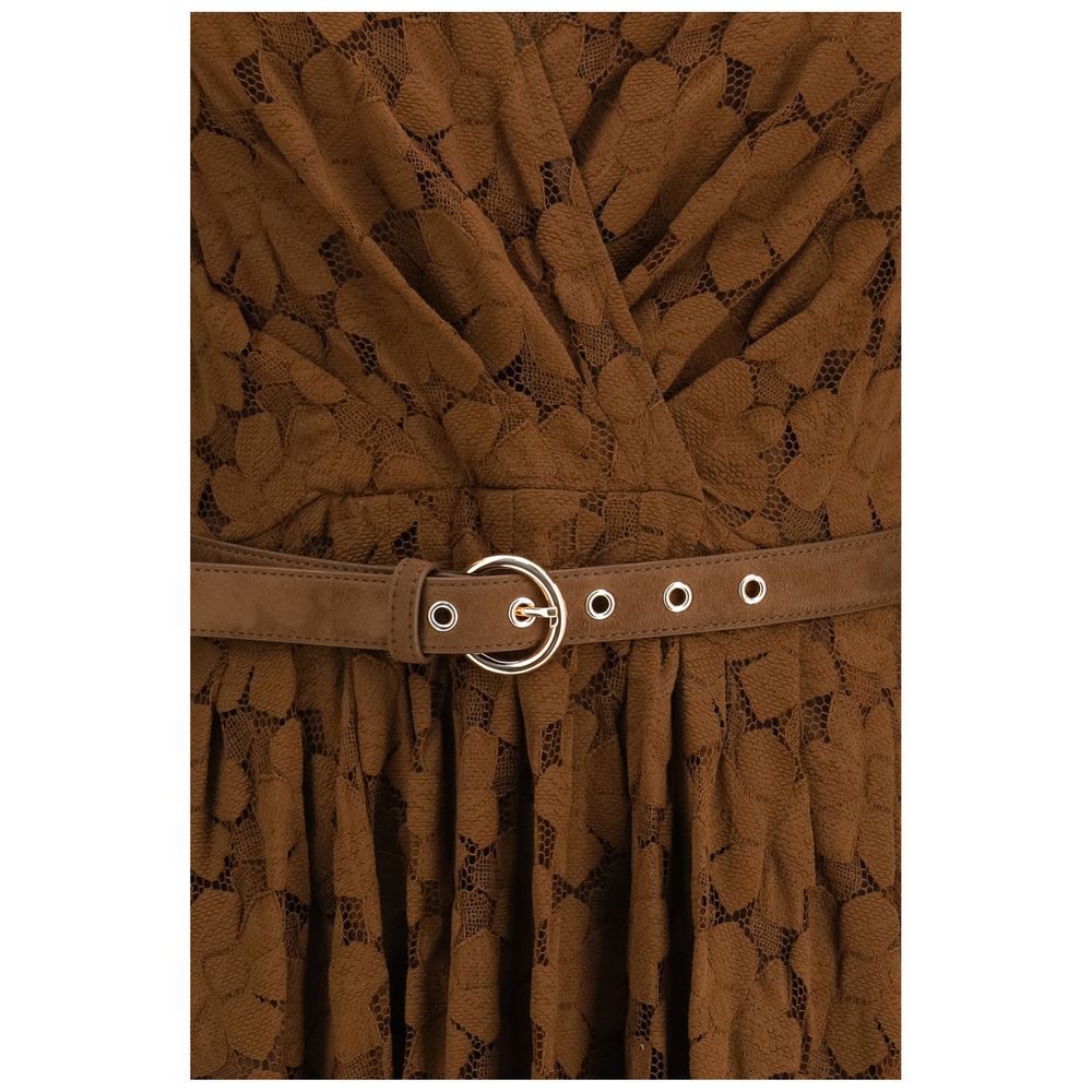 Max Mara Brown Polyamide Cocktail Dress-3