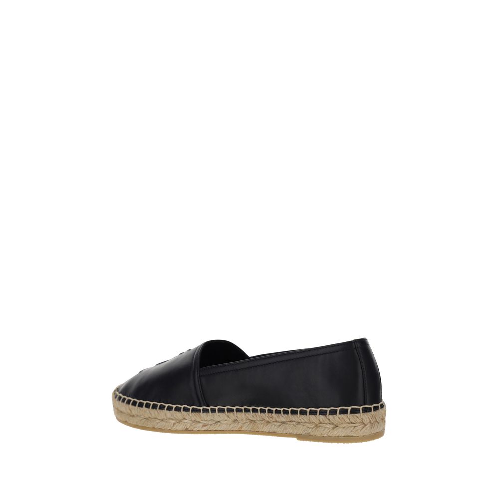 Saint Laurent Black Lambskin Espadrilles Ovis Aries Aries-3