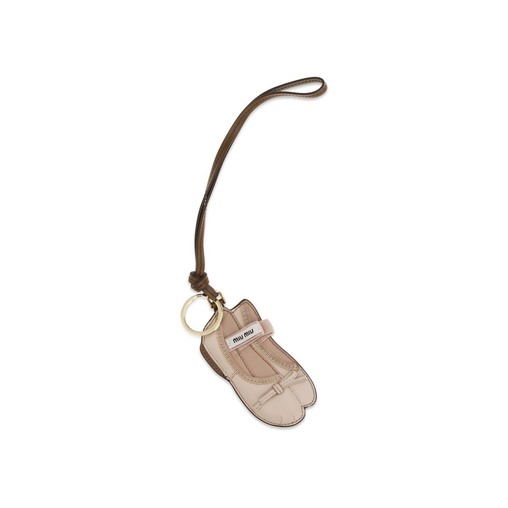 Miu Miu Multicolor Calf Leather Bos Taurus Keychain-1