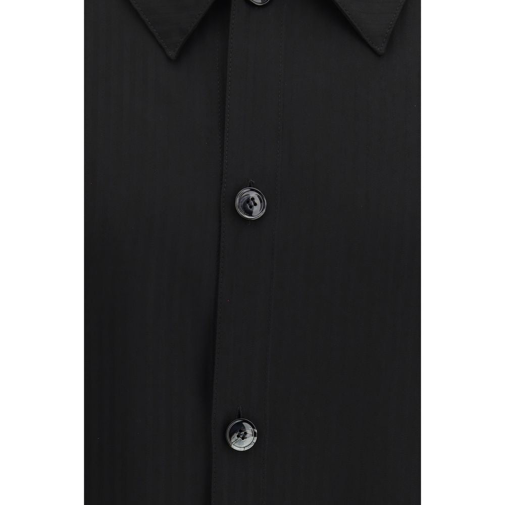 Giorgio Armani Schwarzes Hemd aus Viskose-3