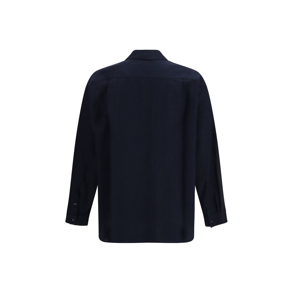 Giorgio Armani Blue Cotton Shirt-2