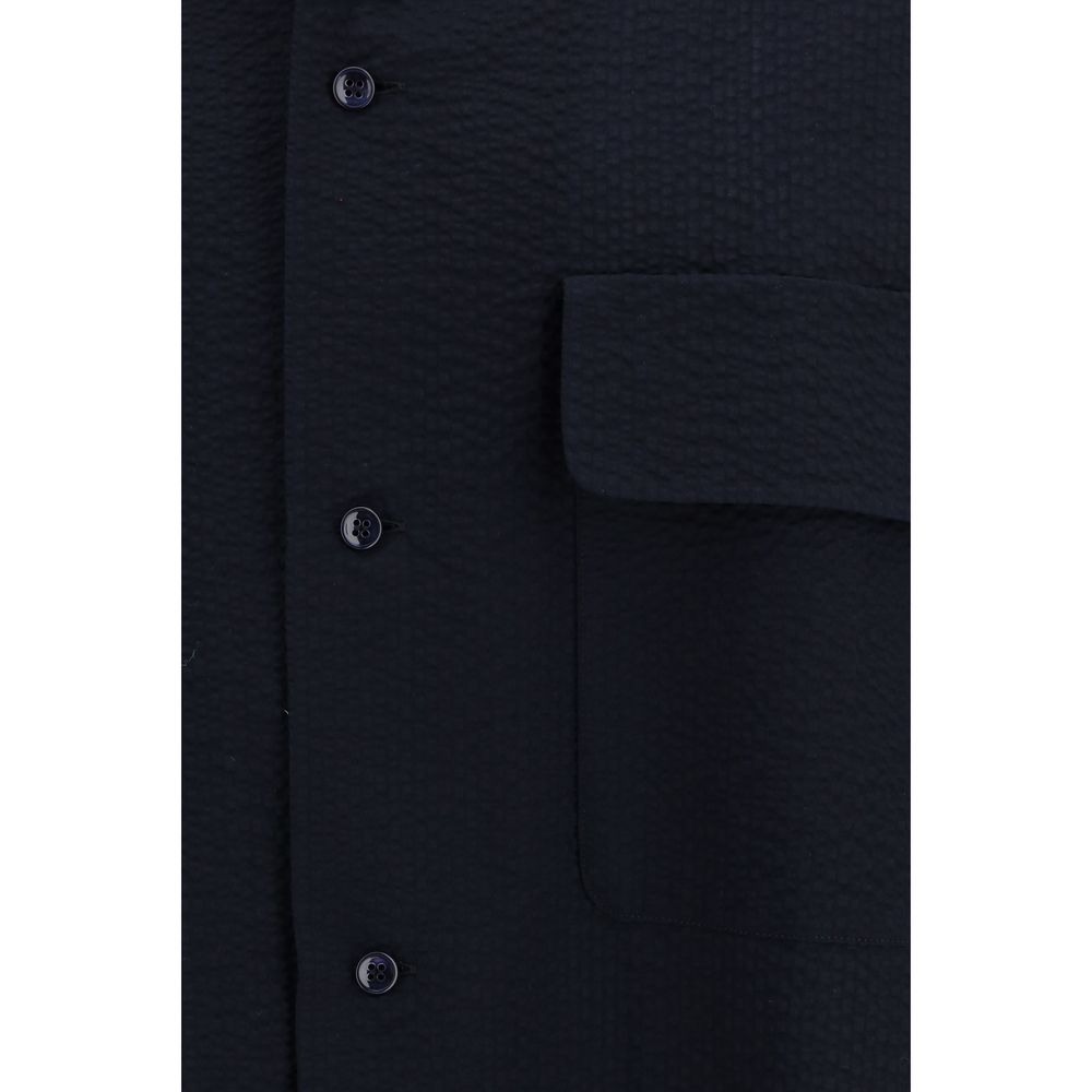 Giorgio Armani Blue Cotton Shirt-3