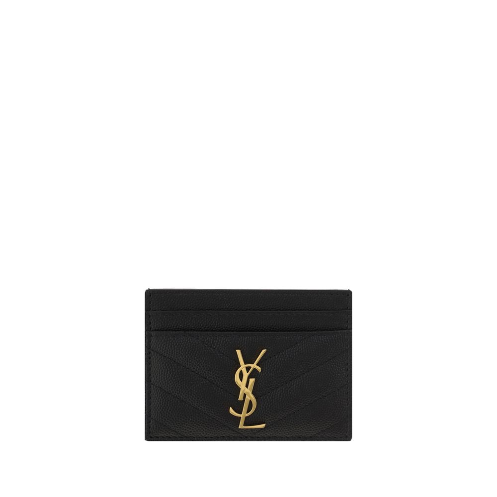 Saint Laurent Black Calfskin Bos Taurus Wallet