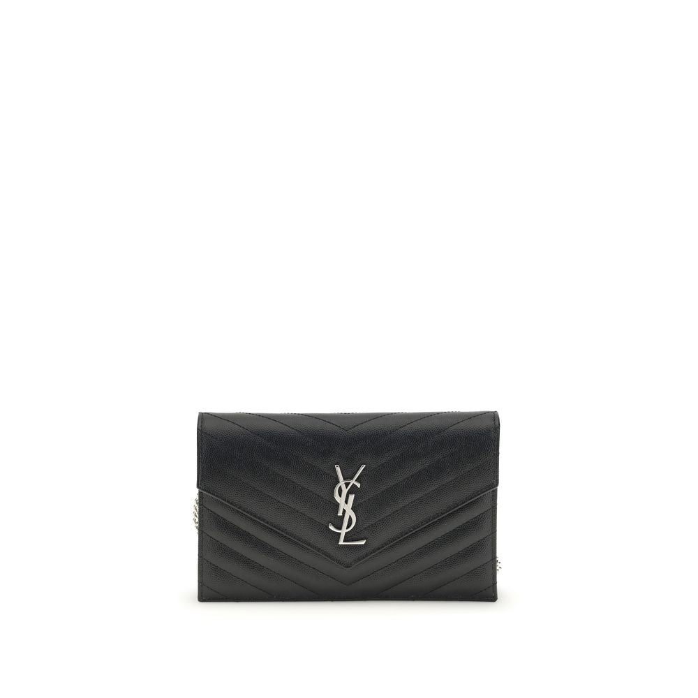 Saint Laurent Black Bos Taurus Calfskin Shoulder Bag