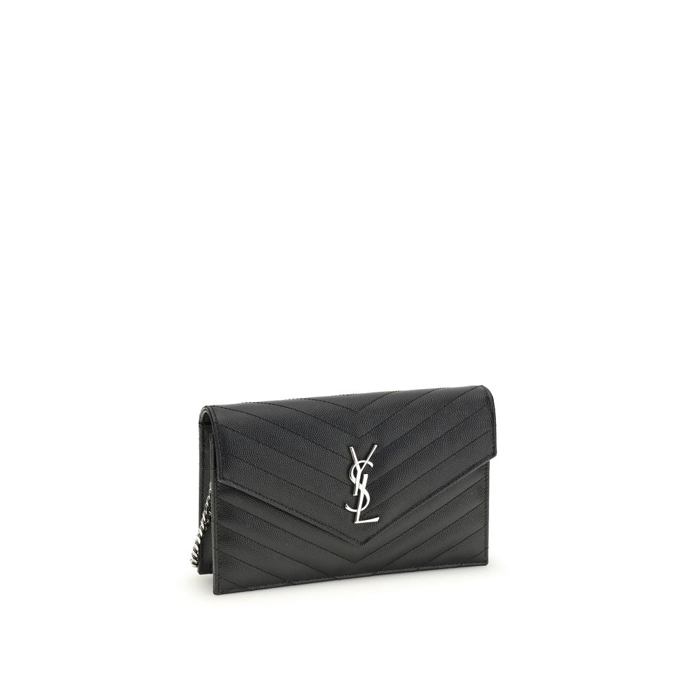 Saint Laurent Black Bos Taurus Calfskin Shoulder Bag-2