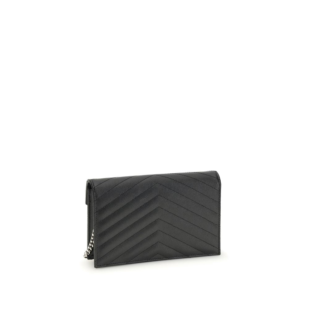 Saint Laurent Black Bos Taurus Calfskin Shoulder Bag-3