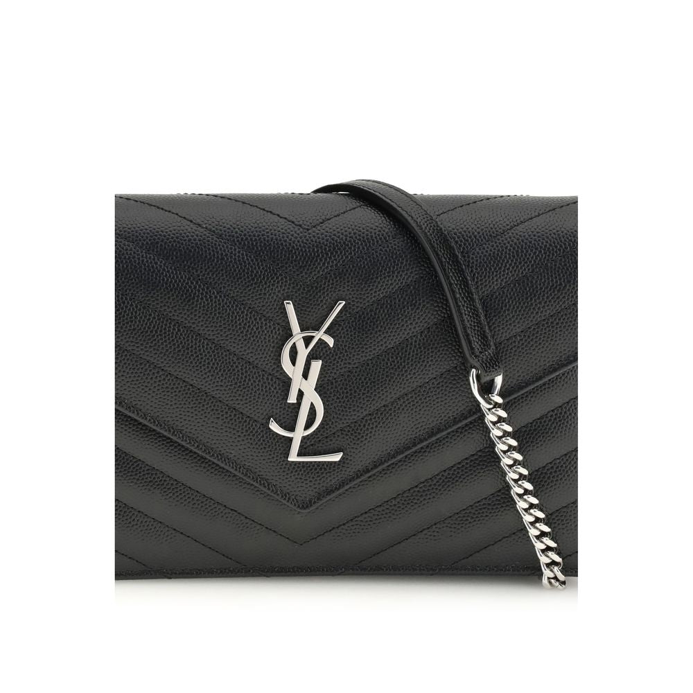 Saint Laurent Black Bos Taurus Calfskin Shoulder Bag-4