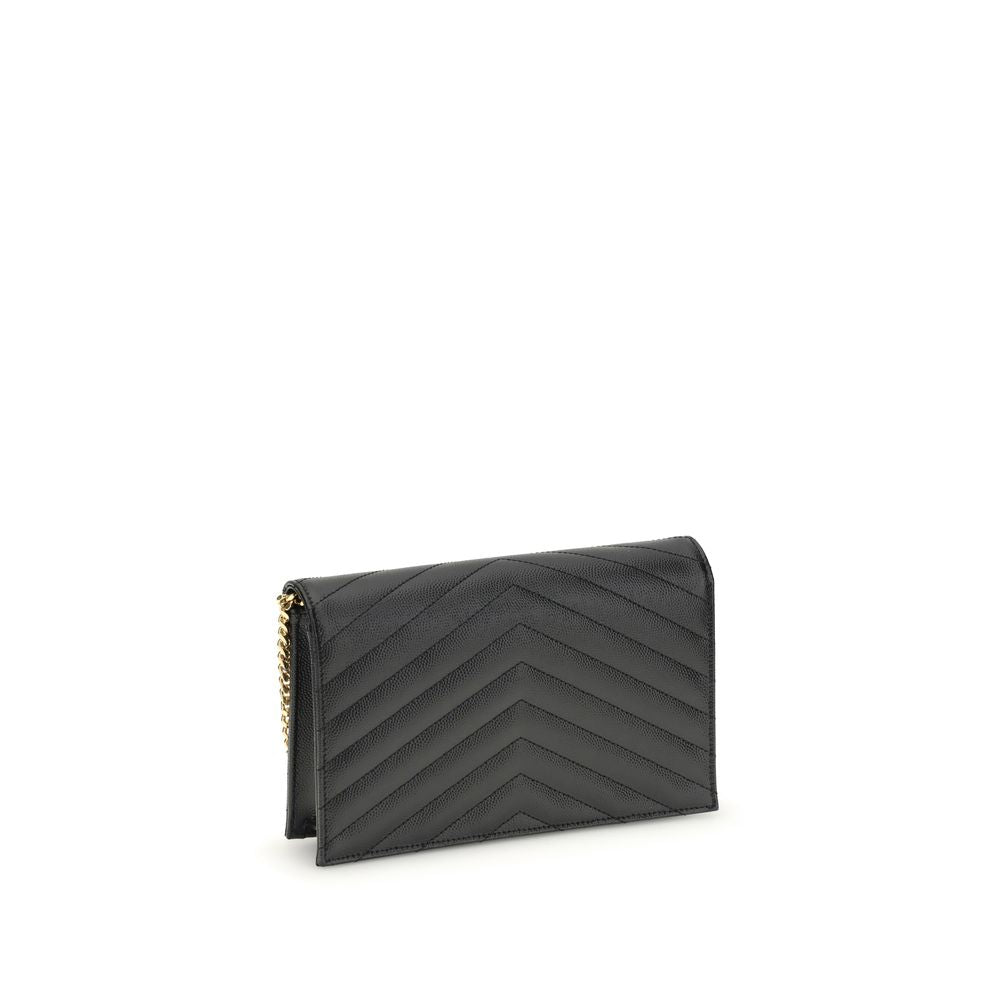 Saint Laurent Black Bos Taurus Calfskin Shoulder Bag-3