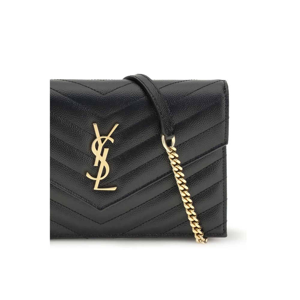 Saint Laurent Black Bos Taurus Calfskin Shoulder Bag-4
