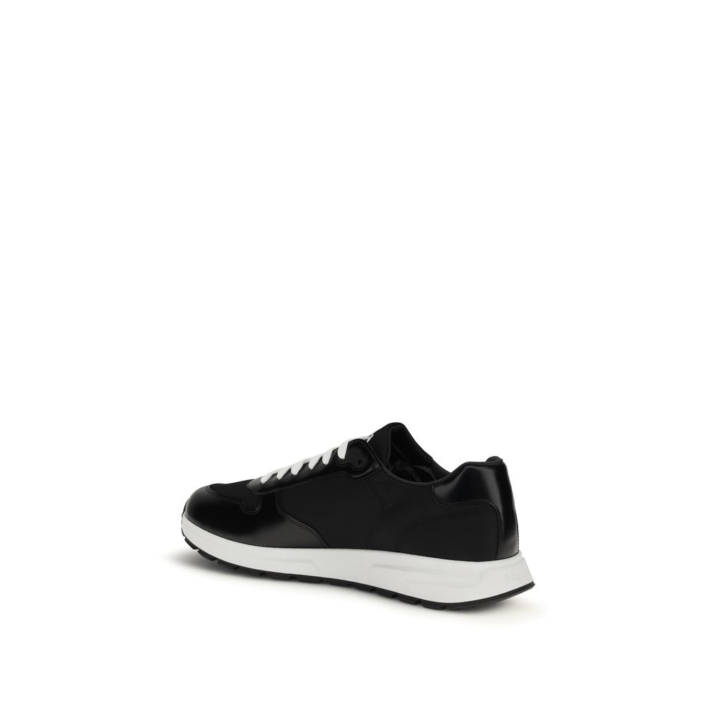 Prada black sneakers made from recycled polyamide-3