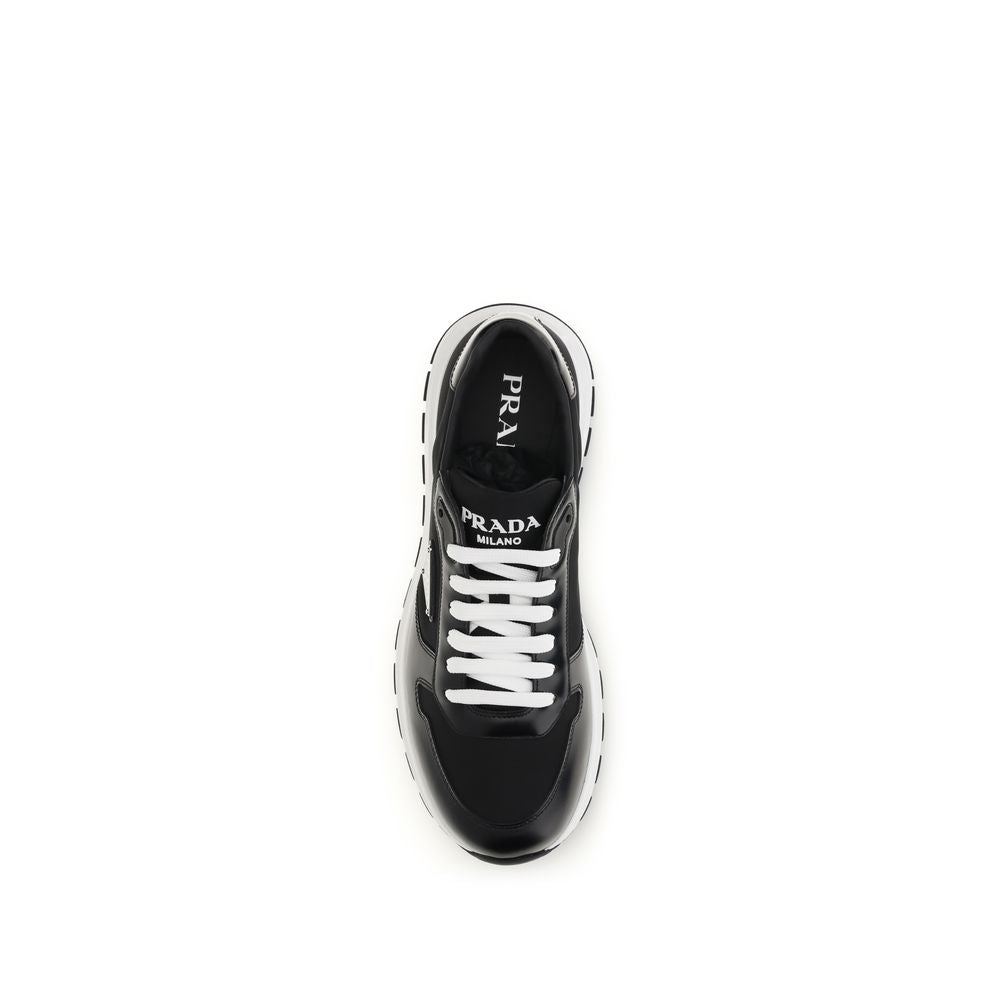 Prada black sneakers made from recycled polyamide-4