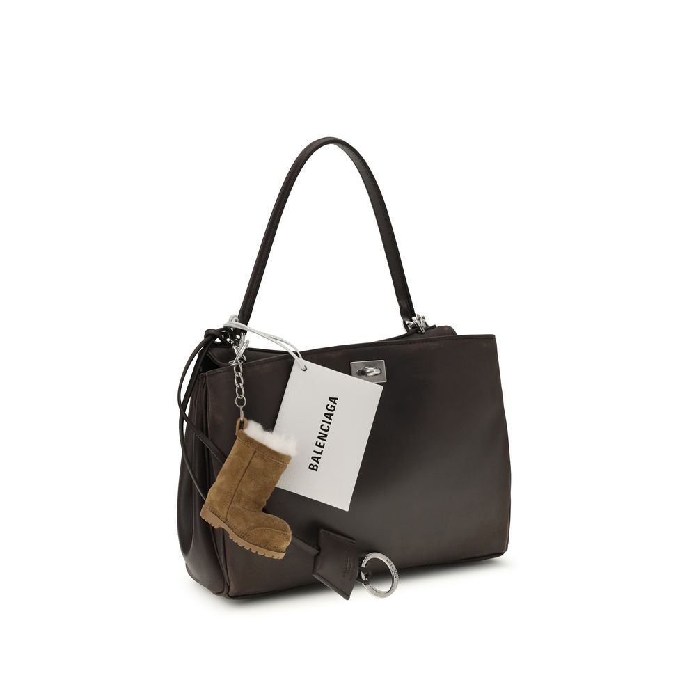 Balenciaga Brown Calfskin Bos Taurus Shoulder Bag-2