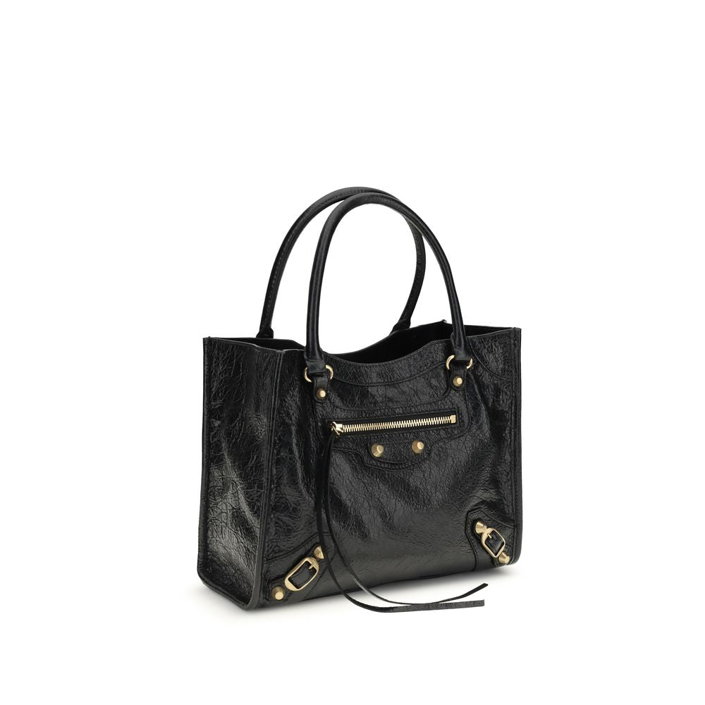 Balenciaga Schwarze Lammleder Schultertasche Ovis Aries Aries-2