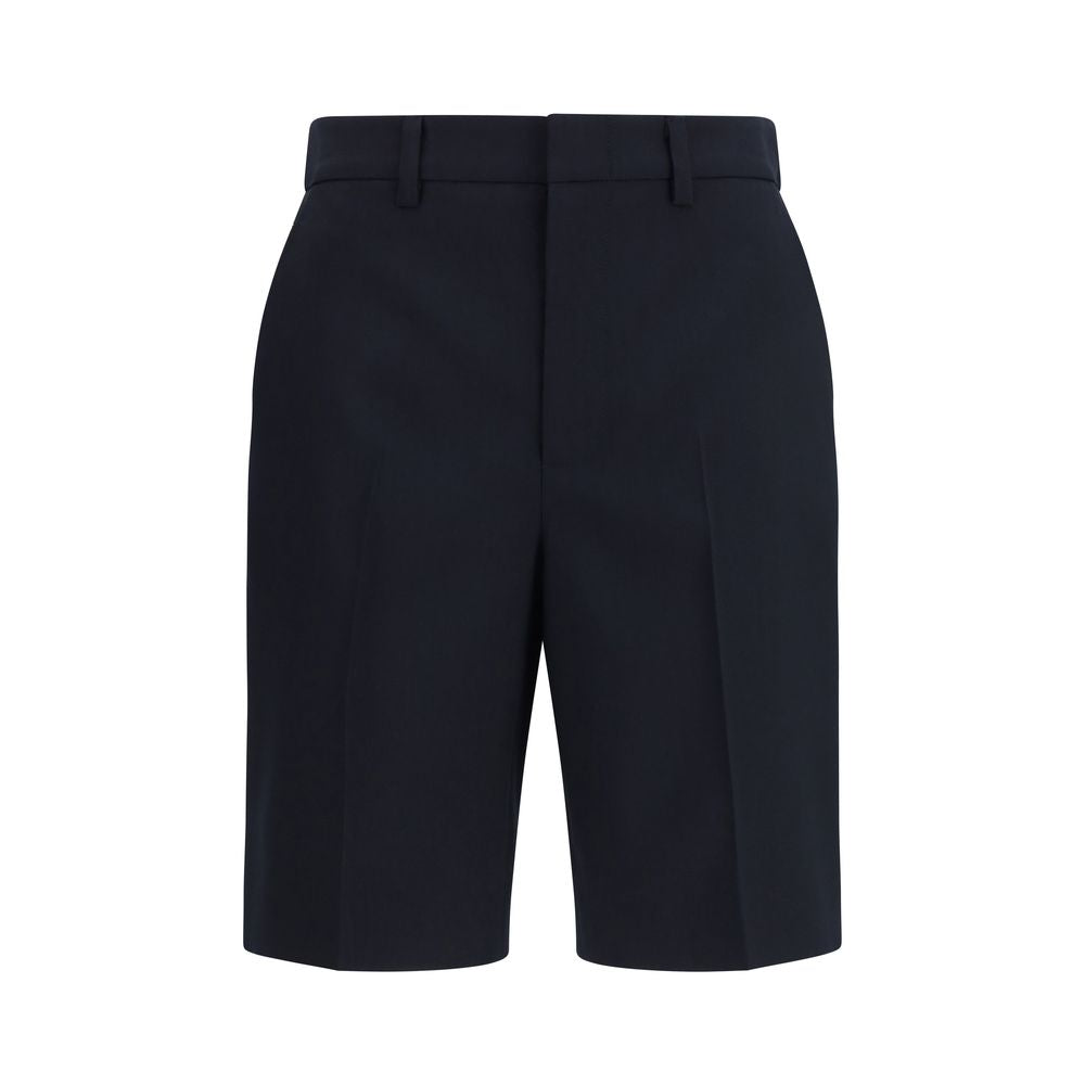 Gucci Schwarze Baumwoll-Bermudashorts-1
