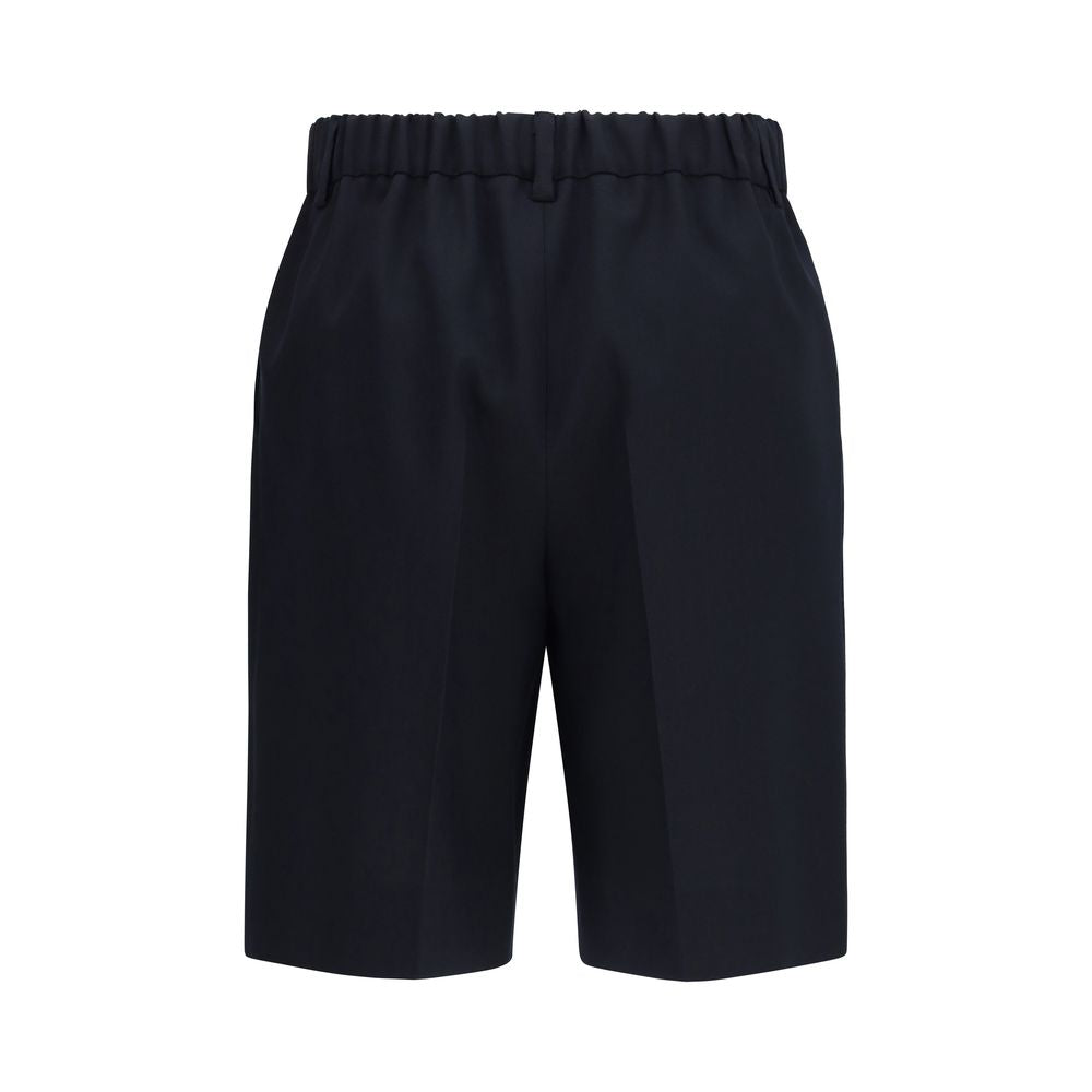 Gucci Schwarze Baumwoll-Bermudashorts-2