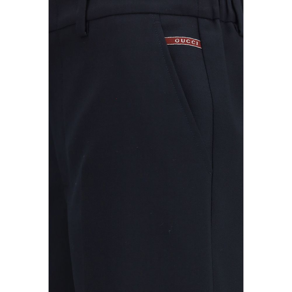 Gucci Schwarze Baumwoll-Bermudashorts-3
