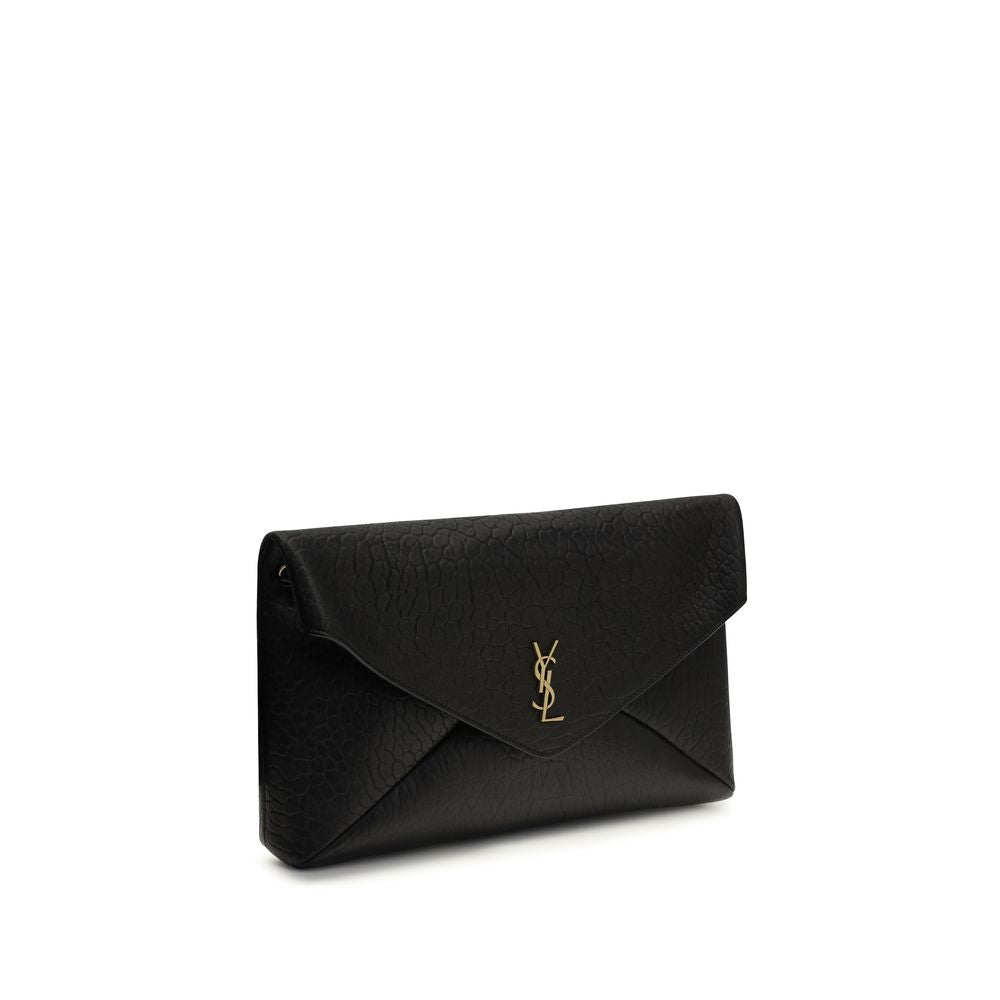 Saint Laurent Black Lambskin Shoulder Bag Ovis Aries Aries-2