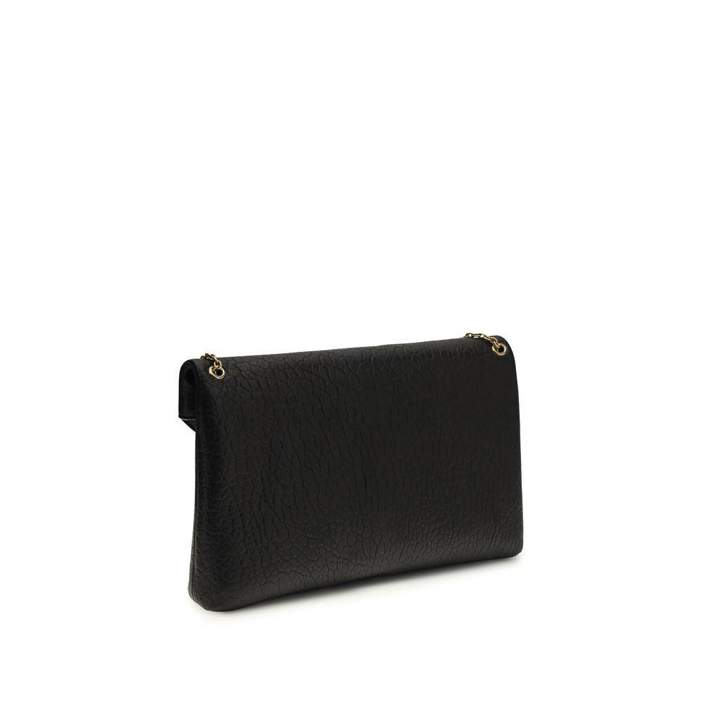 Saint Laurent Black Lambskin Shoulder Bag Ovis Aries Aries-3