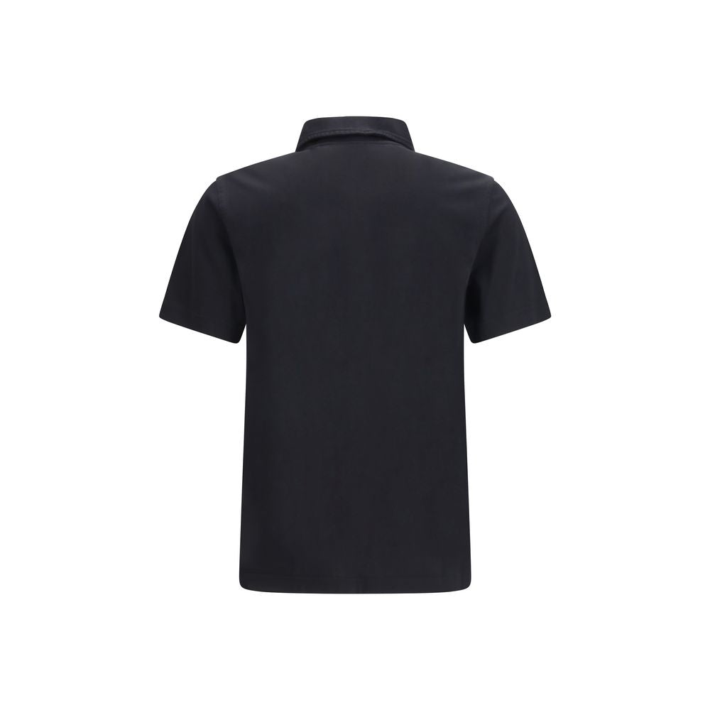 Burberry Blue Cotton Polo Shirt-2