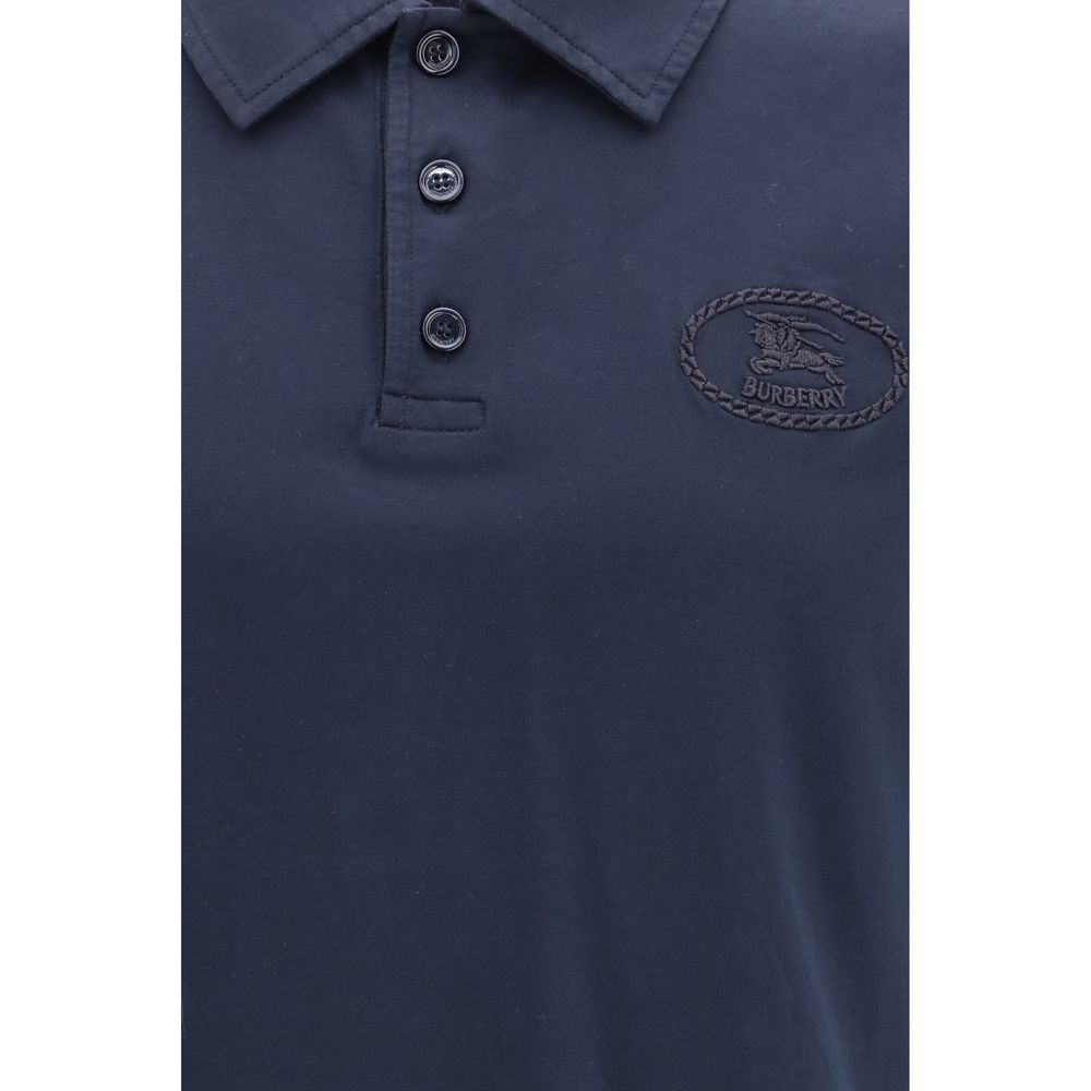Burberry Blaues Baumwoll-Polohemd-3