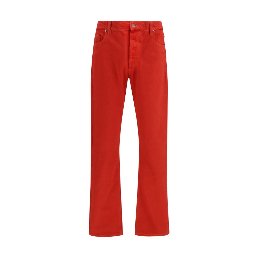 Versace Multicolor Straight-Leg Cotton Jeans