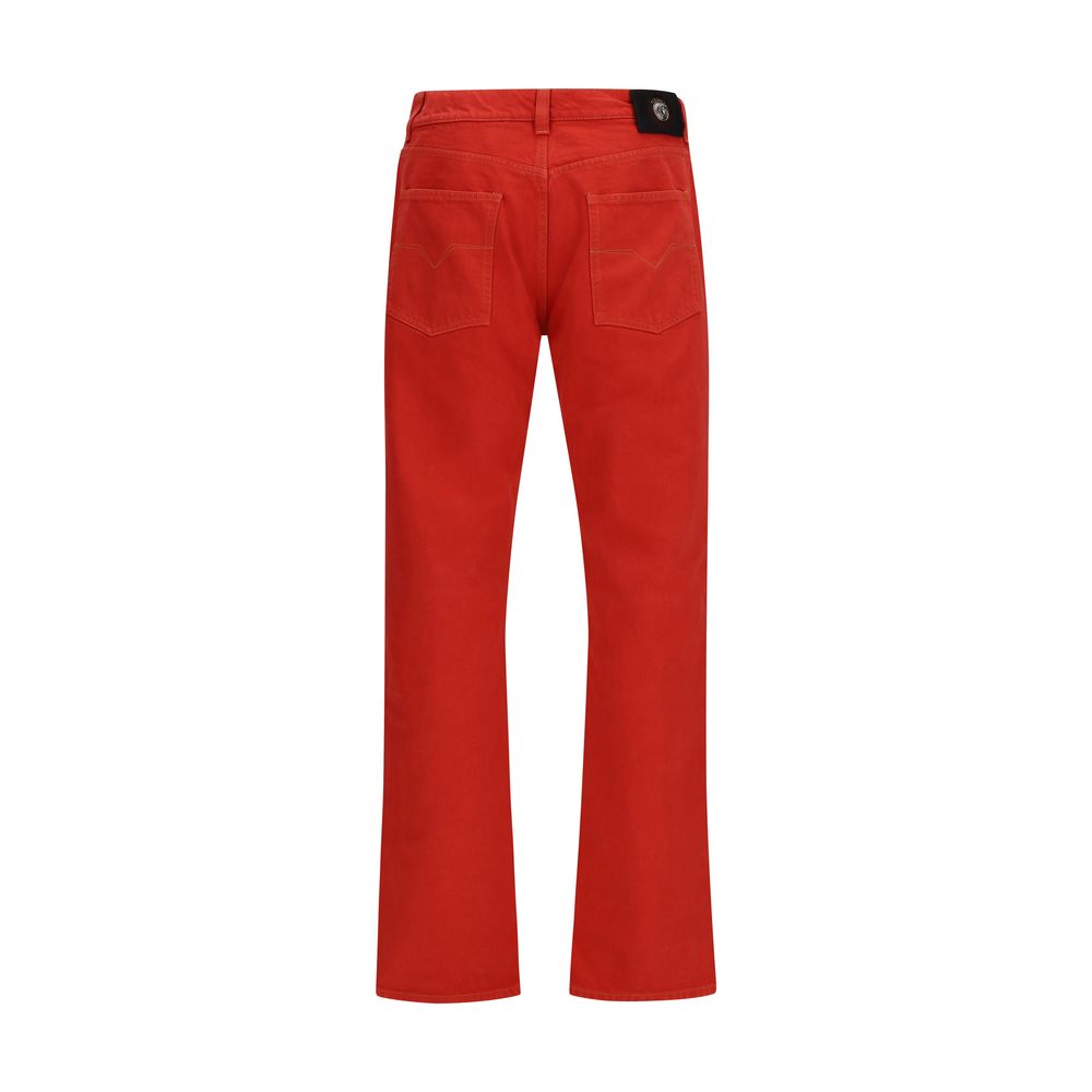 Versace Multicolor Straight-Leg Cotton Jeans-2