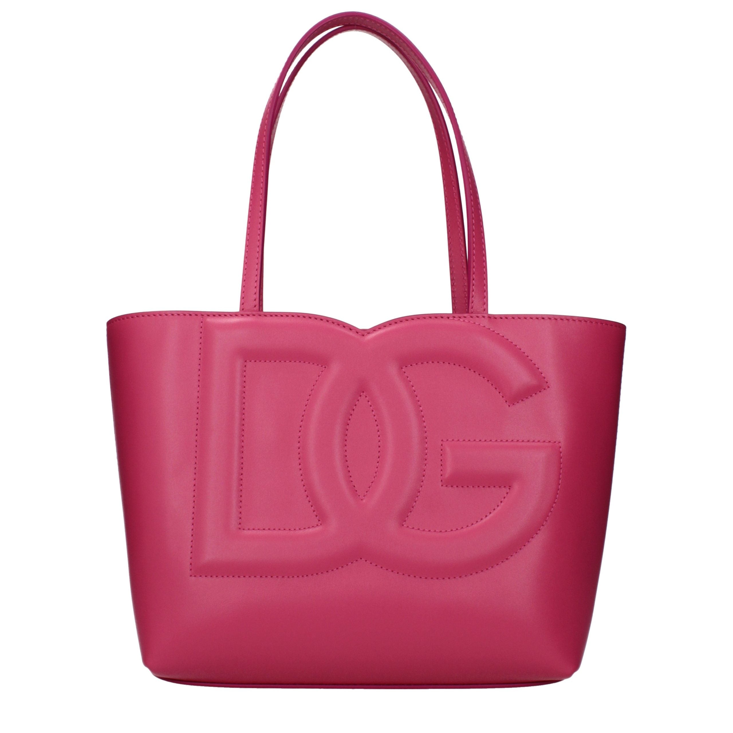 Dolce & Gabbana Pink Leather Handbag-1