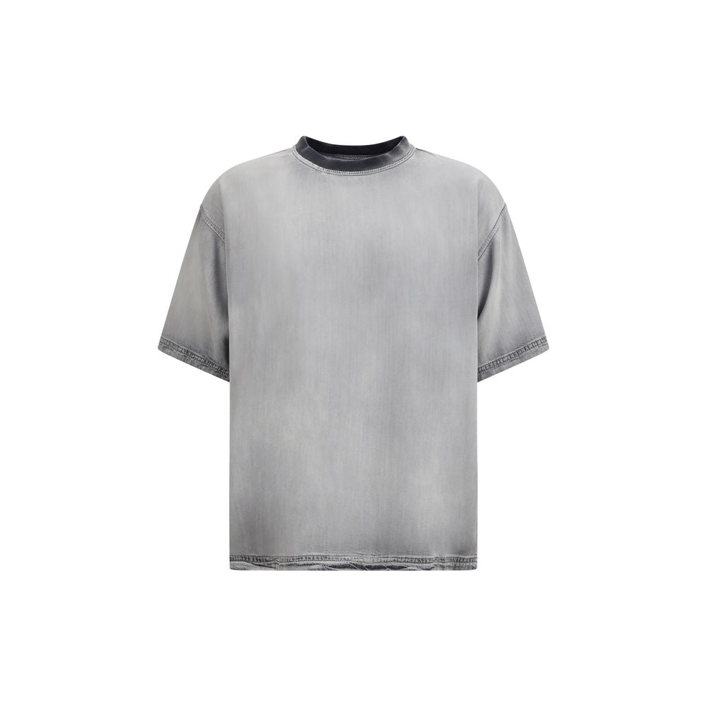 Diesel Graues Baumwoll-T-Shirt