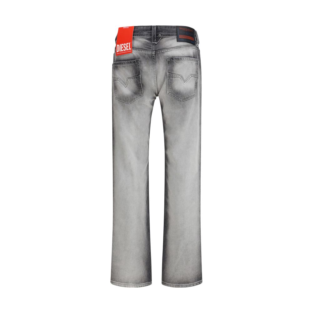 Diesel Graue Bootcut-Jeans aus Baumwolle-2