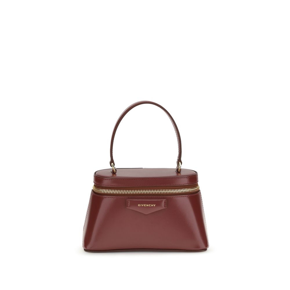 Givenchy Burgundy Calf Leather Bos Taurus Handbag-1