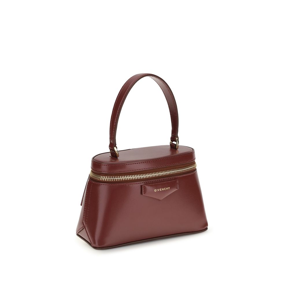 Givenchy Burgundy Calf Leather Bos Taurus Handbag-2