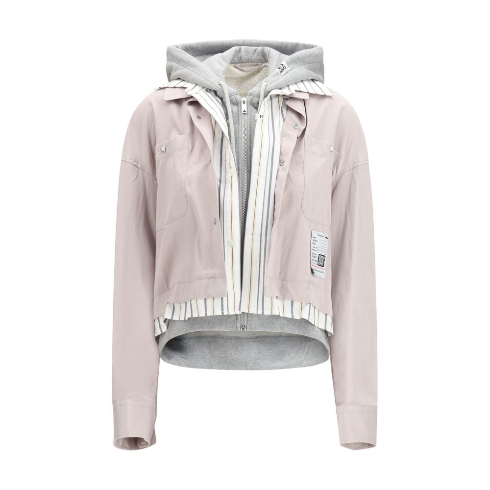 Maison Mihara Yasuhiro Mehrfarbige Bomberjacke aus Viskose