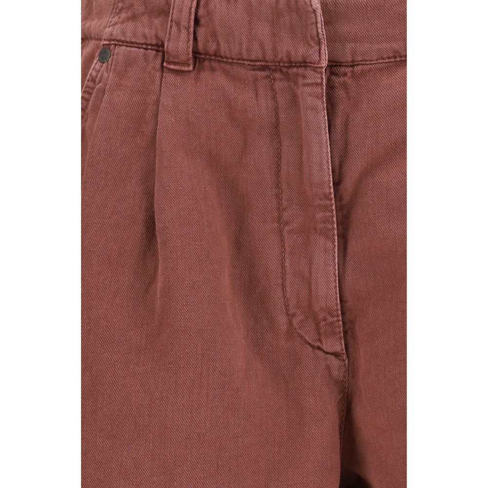 Brunello Cucinelli Braune Baumwoll-Bermudashorts-3