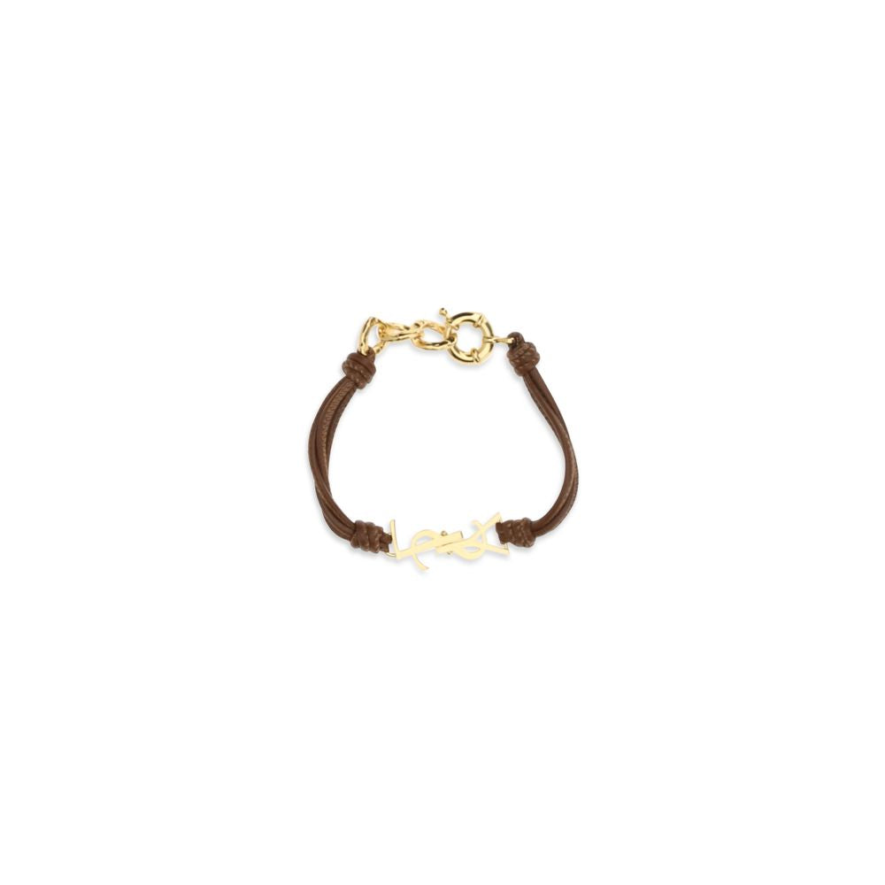 Saint Laurent Bicolor Calf Leather Bos Taurus Bracelet-1