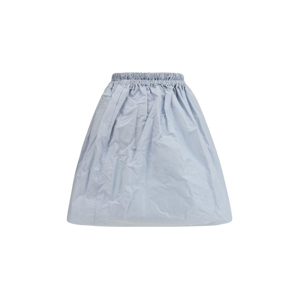 Prada Long Blue Silk Skirt-2