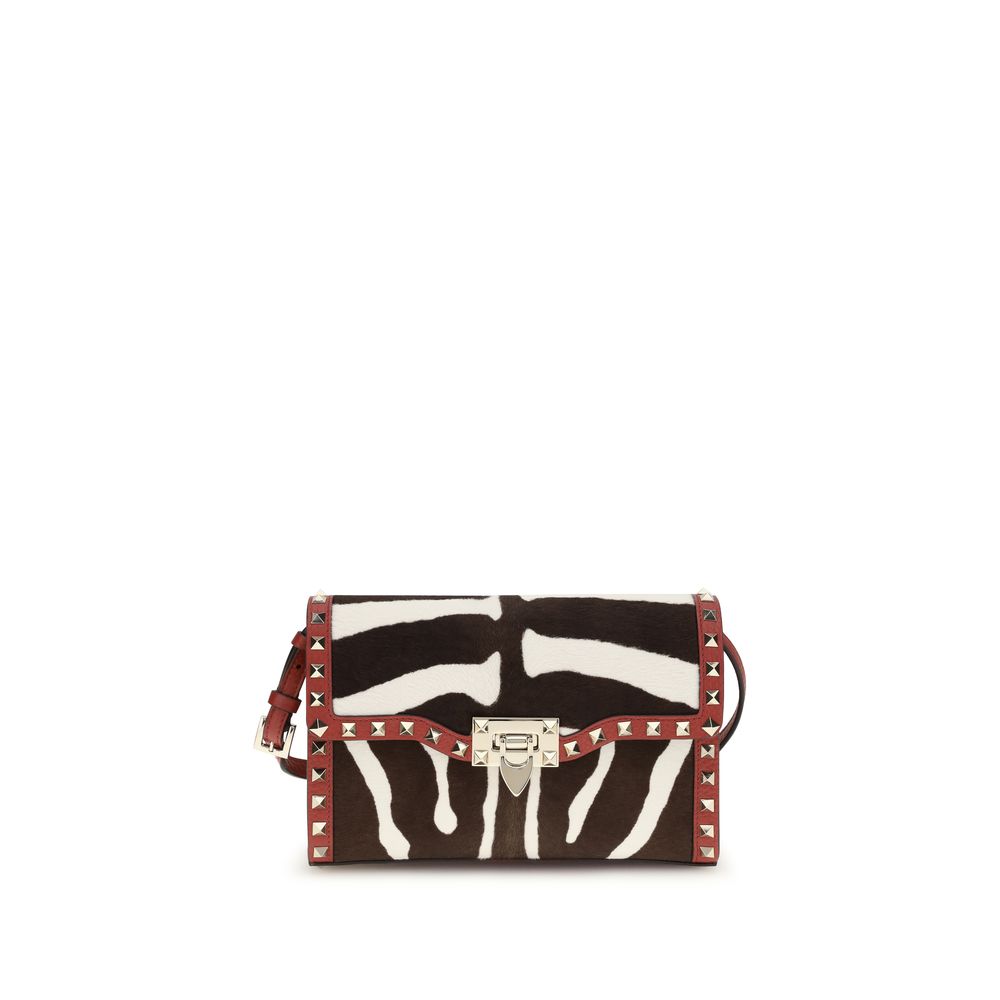Valentino Garavani Multicolor Calf Leather Bos Taurus Schultertasche-1