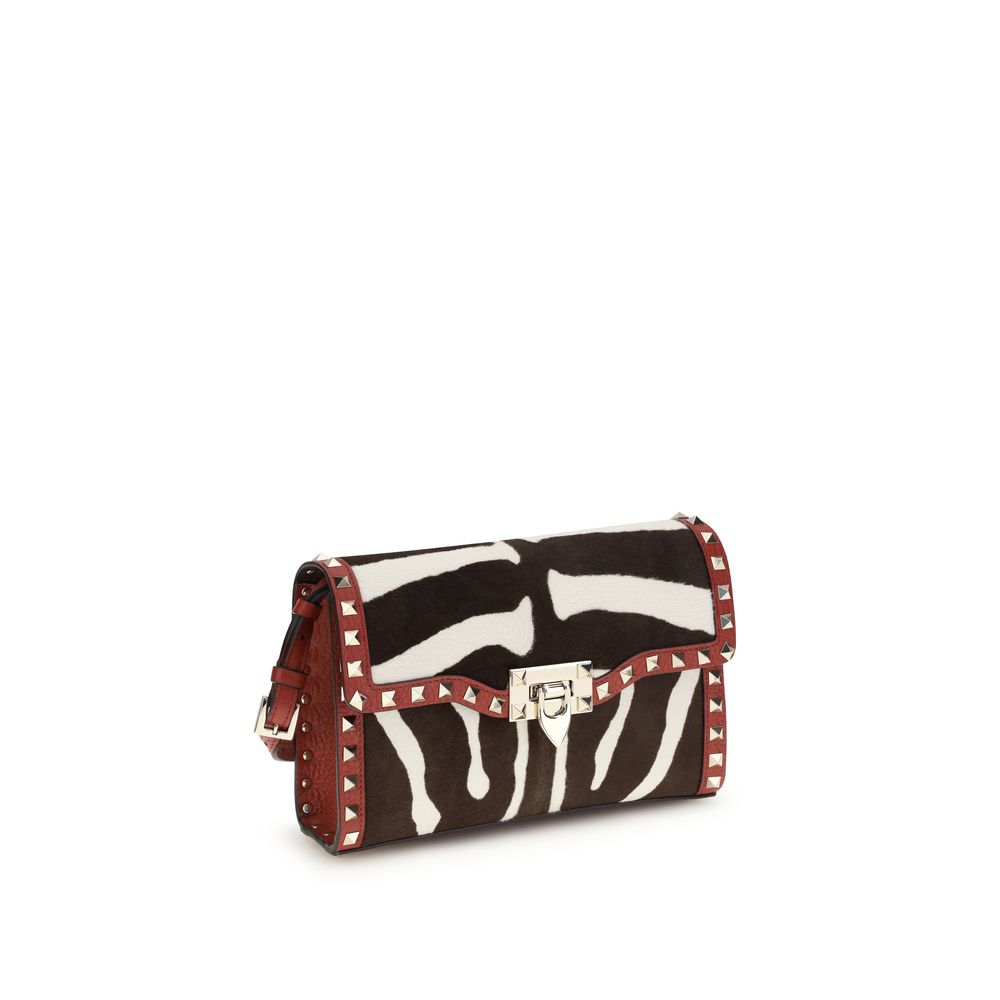 Valentino Garavani Multicolor Calf Leather Bos Taurus Schultertasche-2