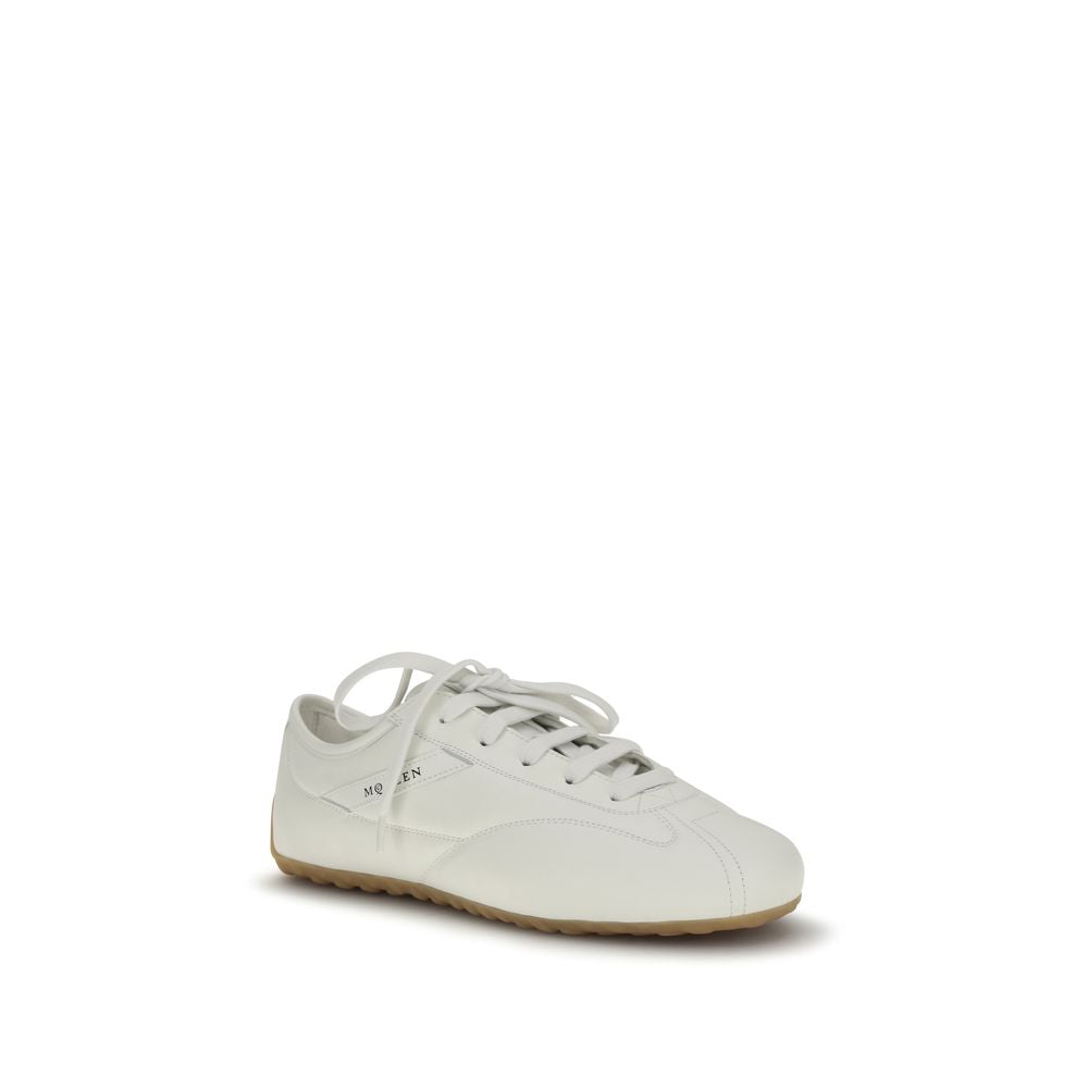 Alexander McQueen White Calf Leather Bos Taurus Athletic Sneakers-2