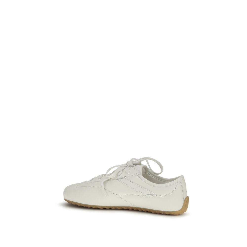 Alexander McQueen White Calf Leather Bos Taurus Athletic Sneakers-3