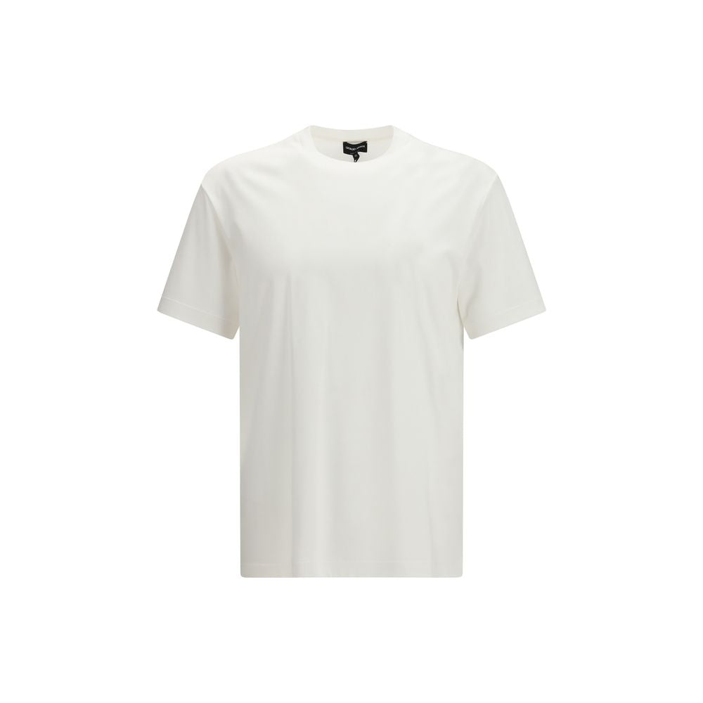 Giorgio Armani Weißes Baumwoll-T-Shirt-1