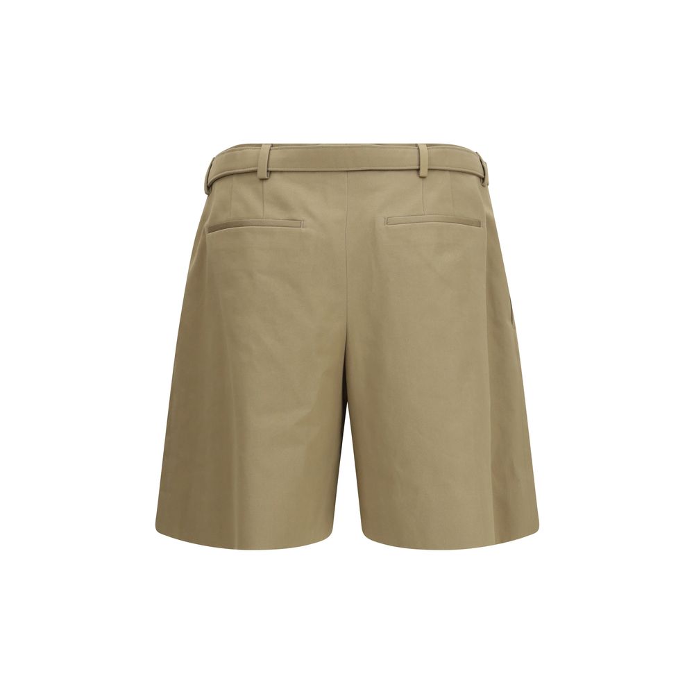 Saint Laurent Beige Baumwoll-Bermudashorts-2